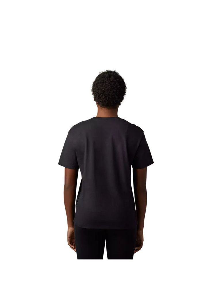 Polera Lifestyle Mujer Boundary Manga Corta Negro/Rosado Fox-1