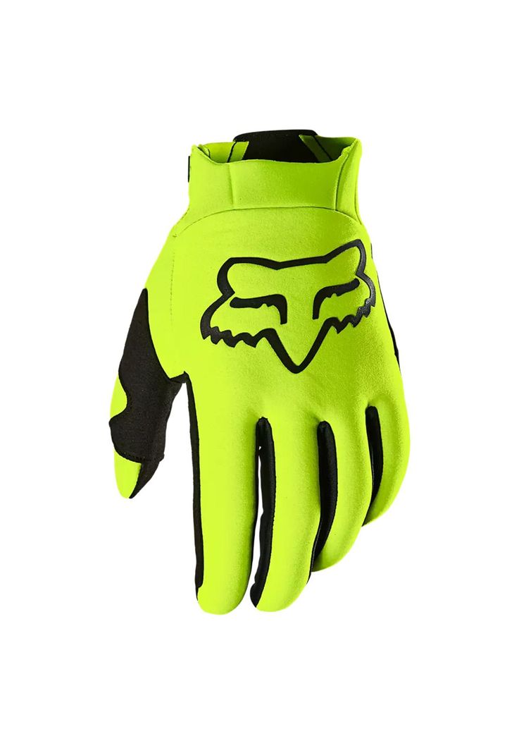 Guantes Moto Defend Thermo Offroad Amarillo Fox-0