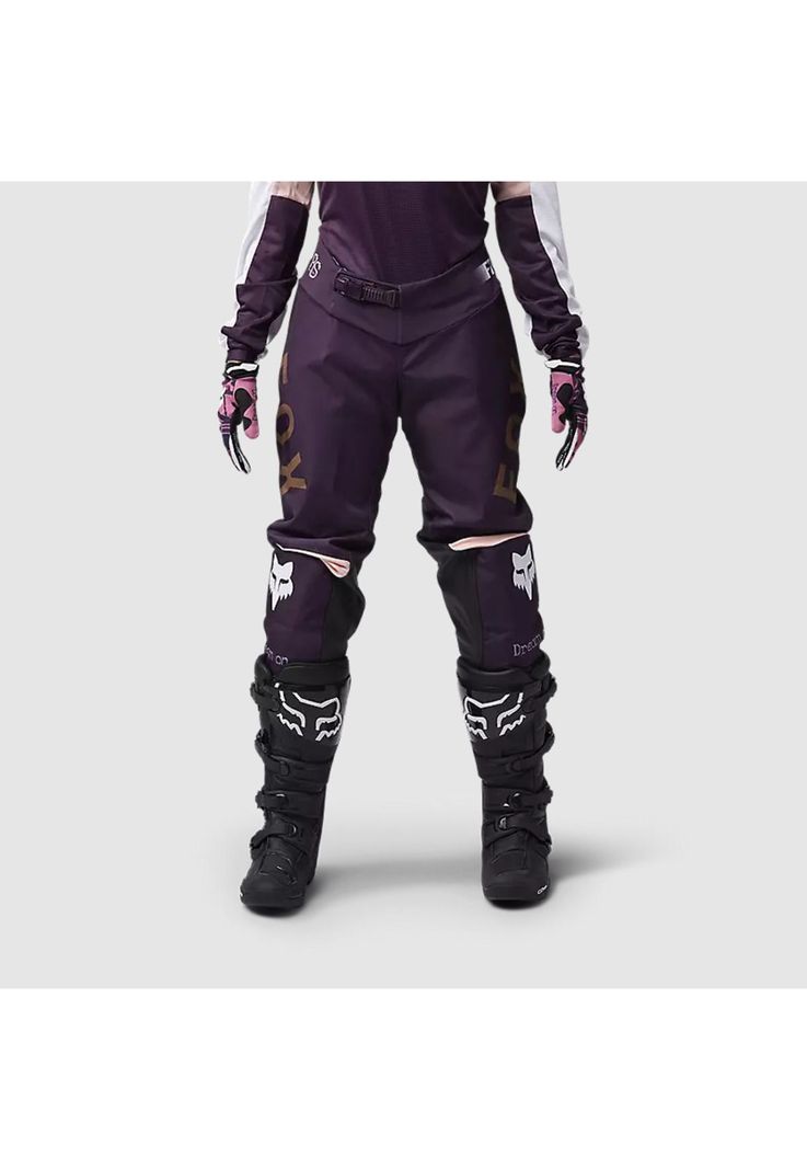 Pantalon Moto Mujer 180 Race Spec Morado Fox-2