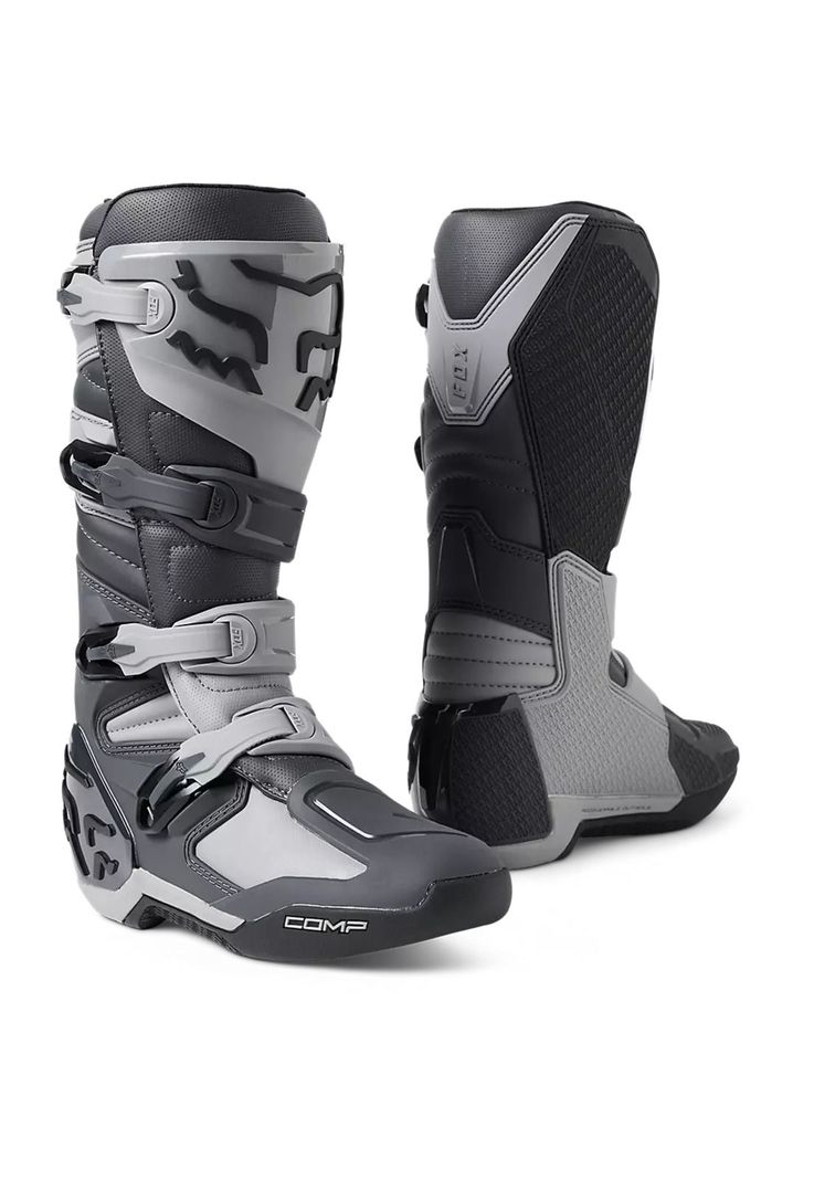 Botas Moto Comp Gris Fox-0