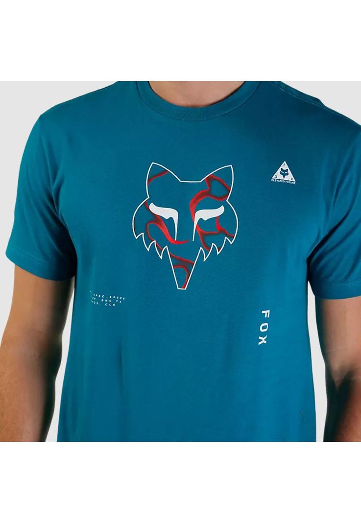 Polera Lifestyle Withered Premium Celeste Fox-3