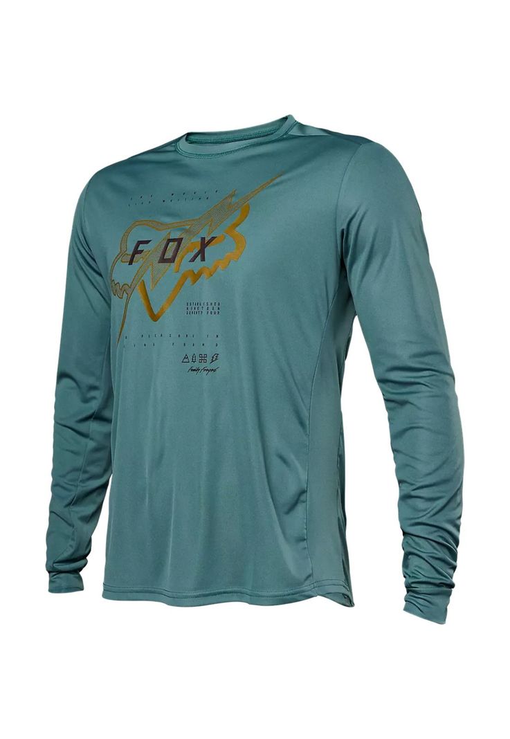 Polera Bicicleta Ranger Jectr Manga Larga Verde Fox-2