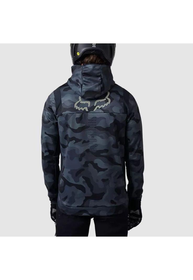 Chaqueta Moto Defend Drive Windbloc® Zip Negro Camo Fox-2