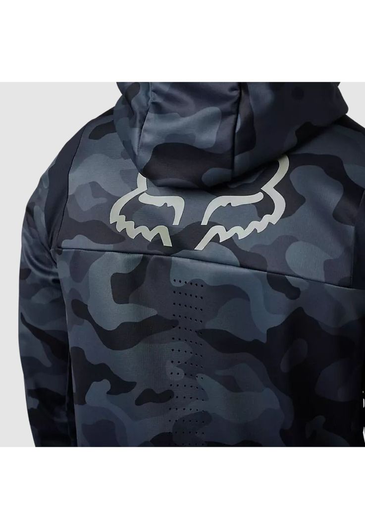Chaqueta Moto Defend Drive Windbloc® Zip Negro Camo Fox-3