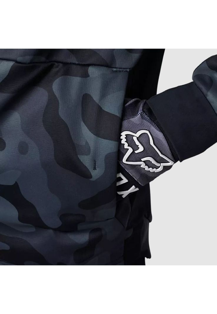 Chaqueta Moto Defend Drive Windbloc® Zip Negro Camo Fox-5