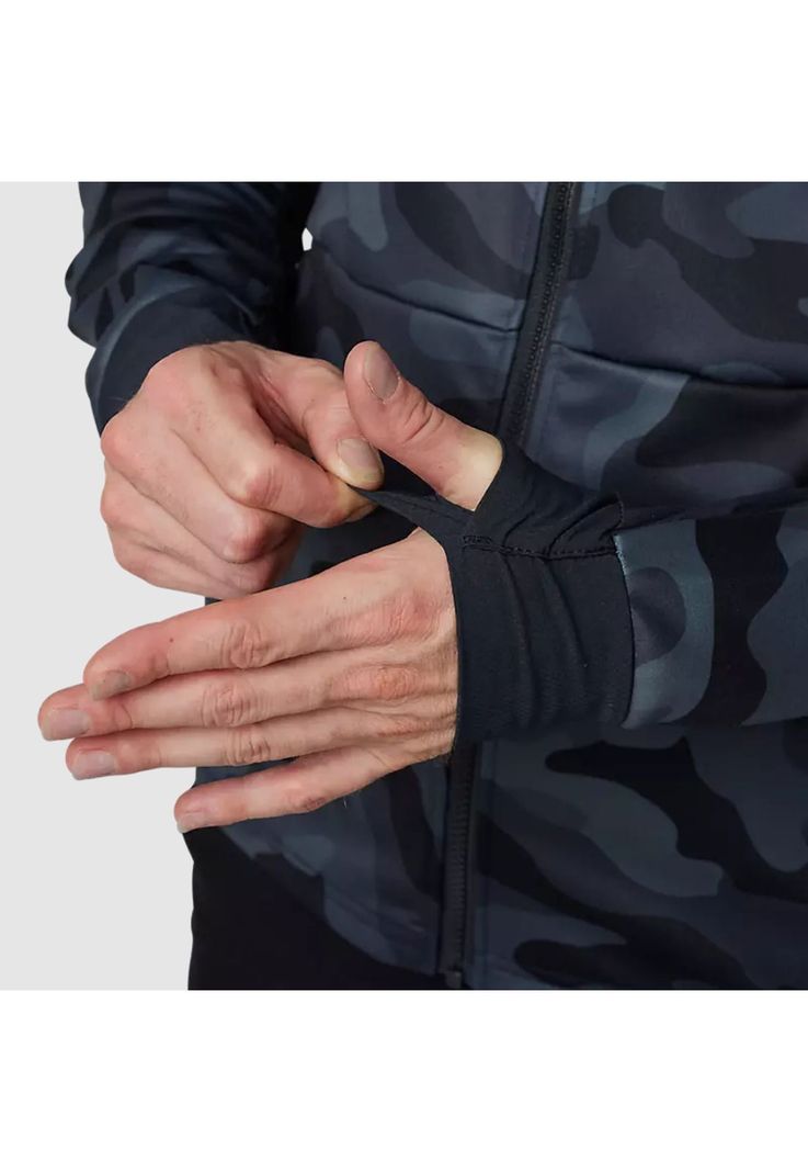 Chaqueta Moto Defend Drive Windbloc® Zip Negro Camo Fox-8