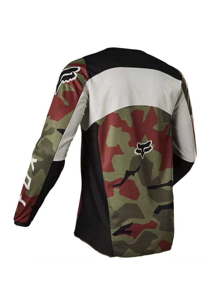 Polera Moto 180 BKNR Camo Verde Fox-2