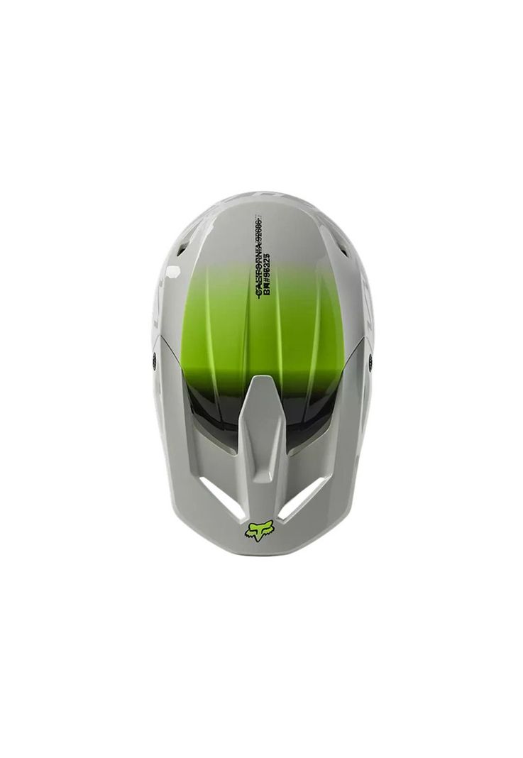 Casco Moto Niño V1 Toxsyk Gris/Amarillo Fox-3