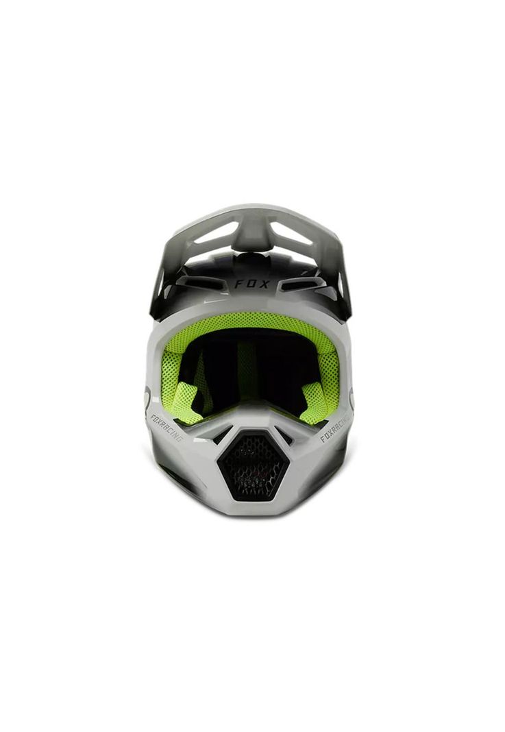 Casco Moto Niño V1 Toxsyk Gris/Amarillo Fox-4