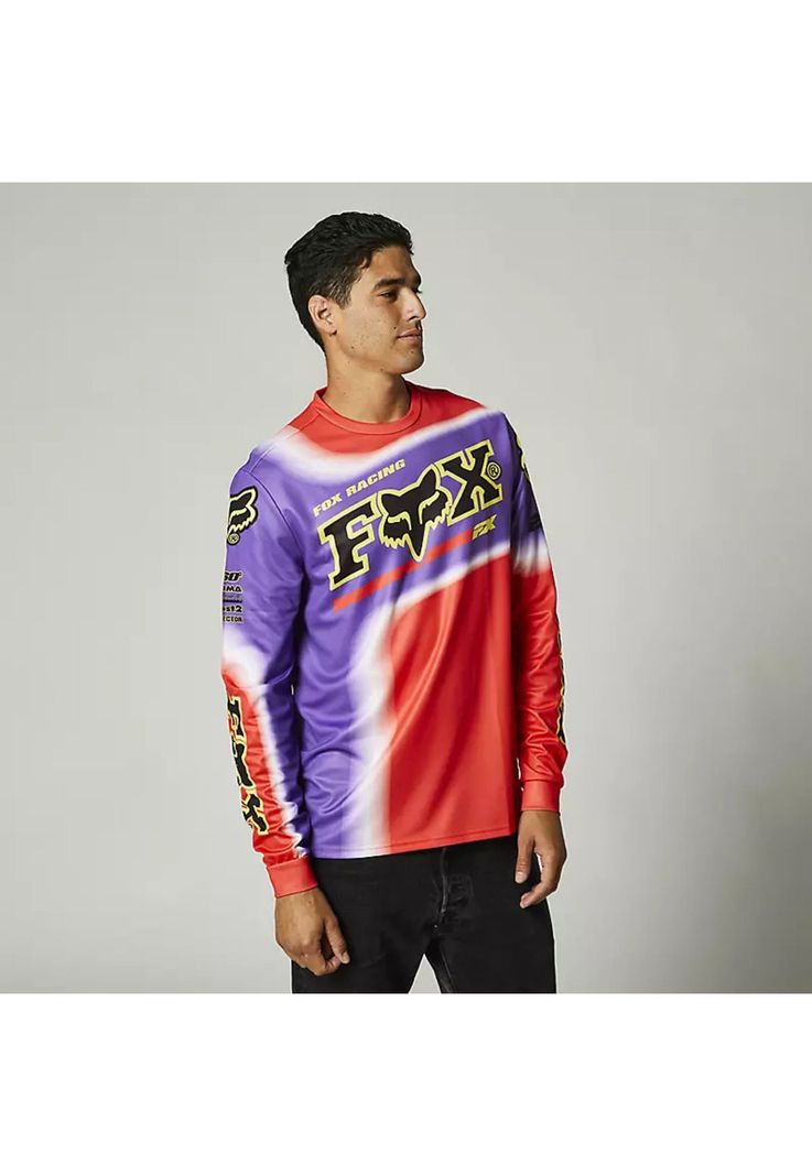 Polera Lifestyle Manga Larga Powerband Rojo Fox-0