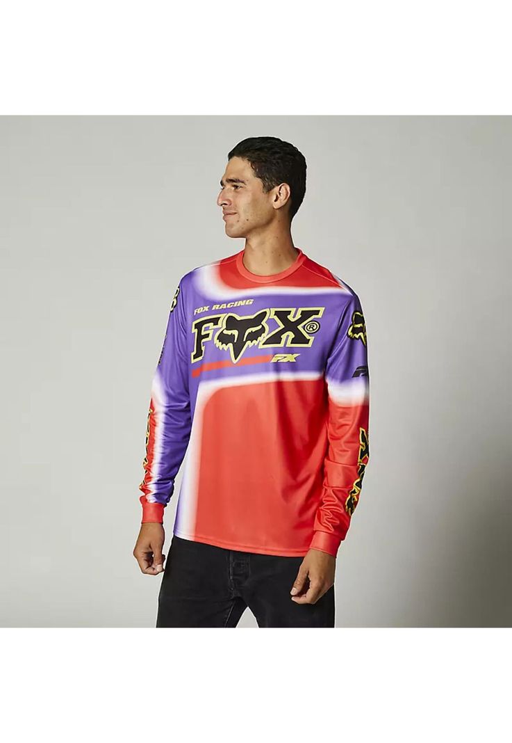 Polera Lifestyle Manga Larga Powerband Rojo Fox-2