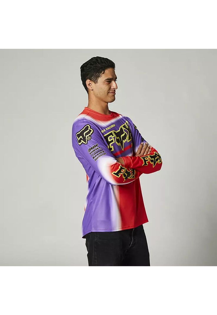 Polera Lifestyle Manga Larga Powerband Rojo Fox-3