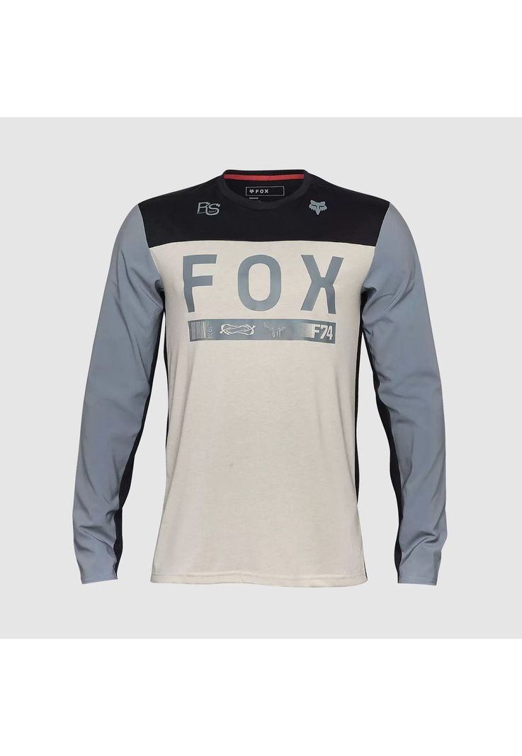 Polera Moto Ranger Off-Road Gris/Blanco Fox-0