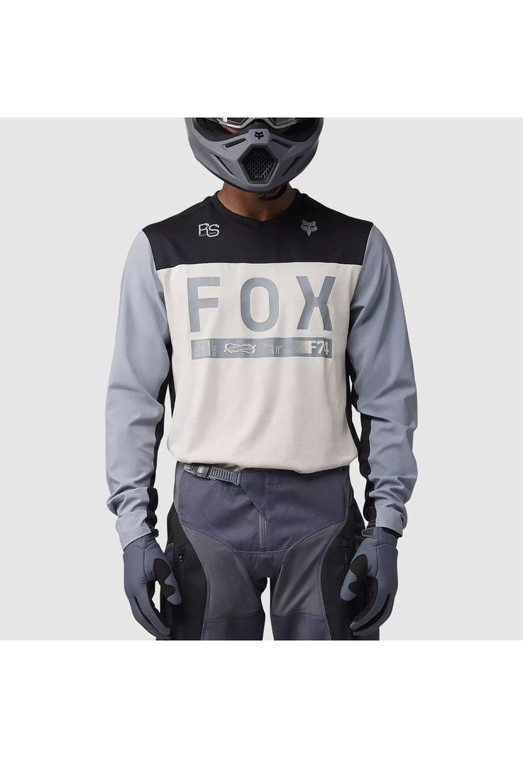 Polera Moto Ranger Off-Road Gris/Blanco Fox-2