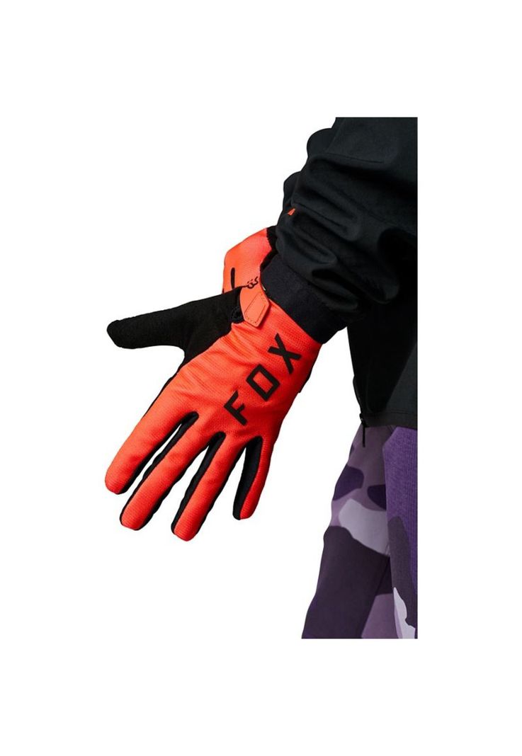 Guantes Bicicleta Mujer Ranger Gel Naranja Fox-0