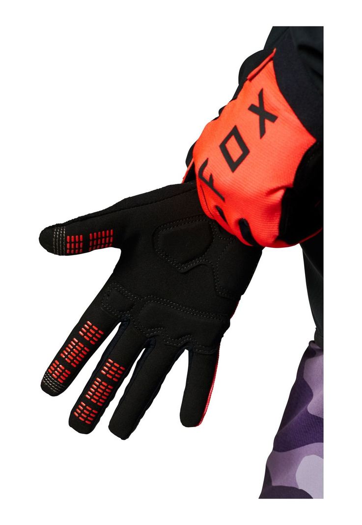 Guantes Bicicleta Mujer Ranger Gel Naranja Fox-1