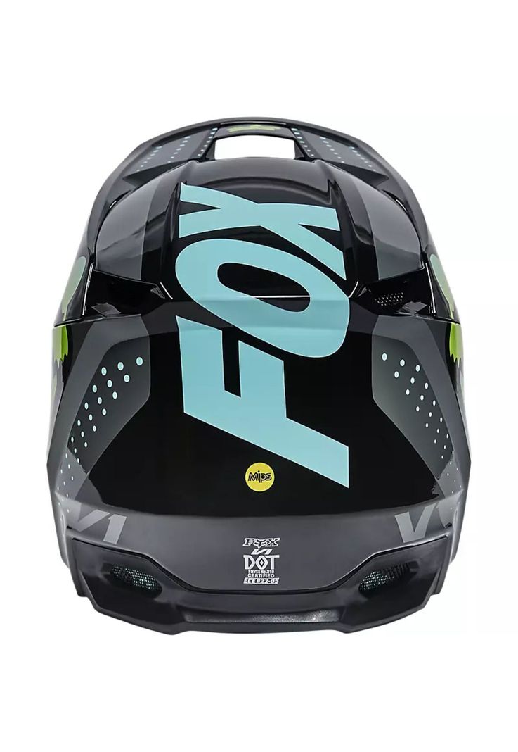 Casco Moto Niño V1 Trice Verde Fox-1
