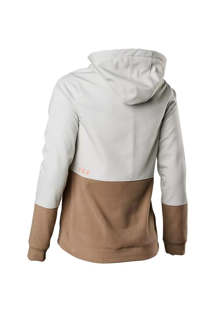 Poleron Bicicleta Mujer Ranger Windbloc® Blanco/Cafe Fox-2