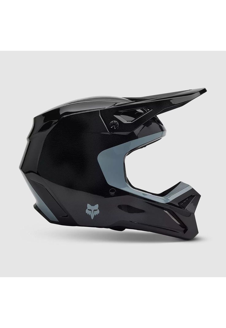 Casco Moto V1 Taunt Negro/Gris Fox-1