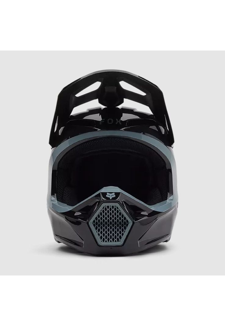 Casco Moto V1 Taunt Negro/Gris Fox-2