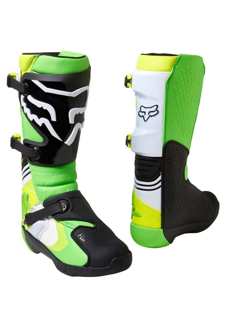 Botas Moto Comp Verde Fox-0
