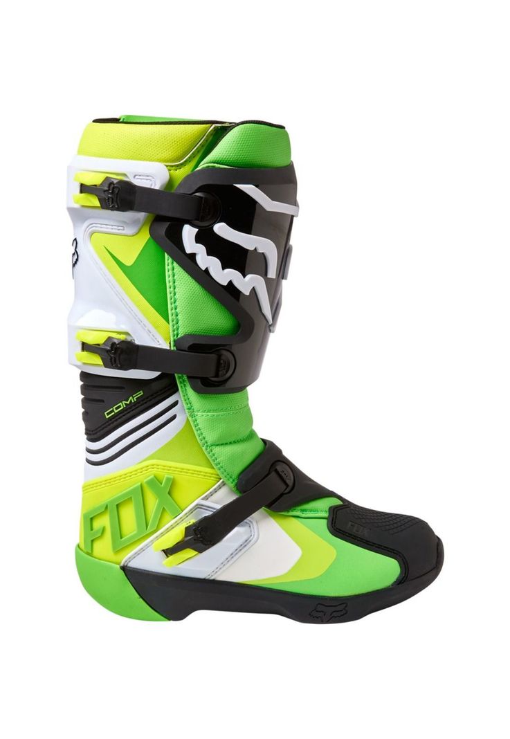 Botas Moto Comp Verde Fox-1