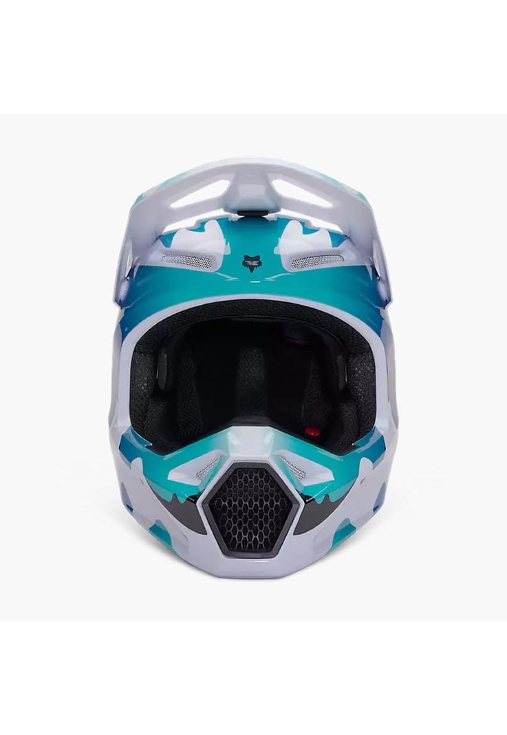 Casco Moto V1 Kozmik Azul/Blanco Fox-5