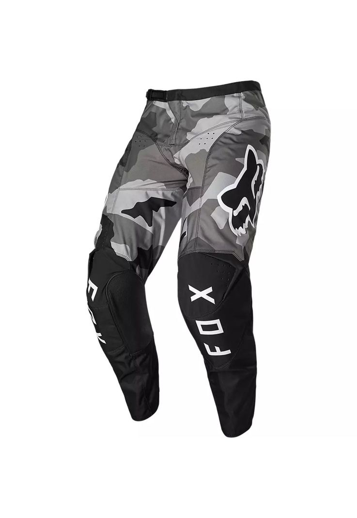 Pantalon Moto 180 BNKR Camo Negro Fox-1