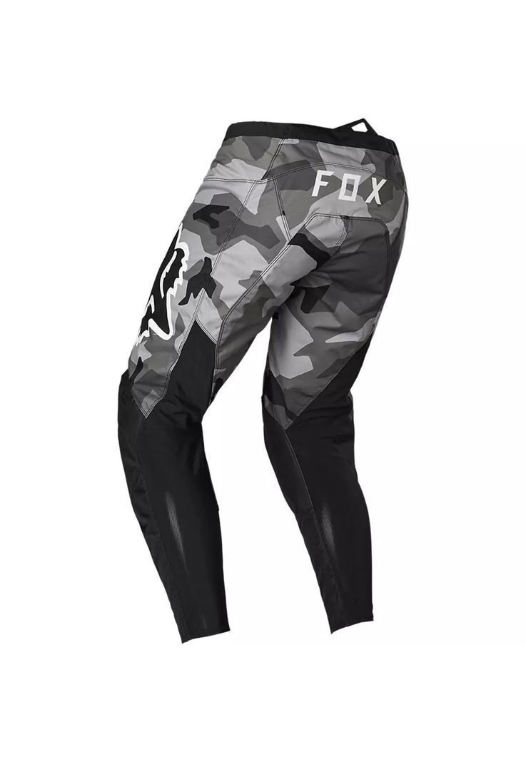 Pantalon Moto 180 BNKR Camo Negro Fox-2