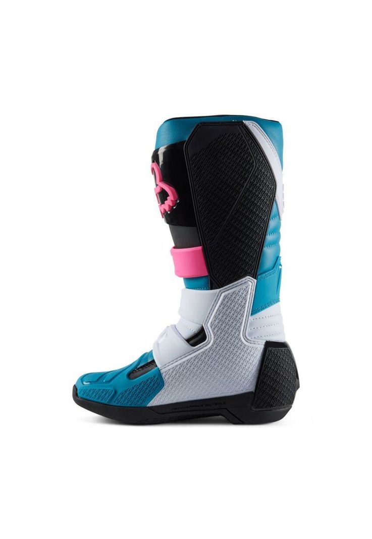 Botas Moto Comp Celeste Fox-2