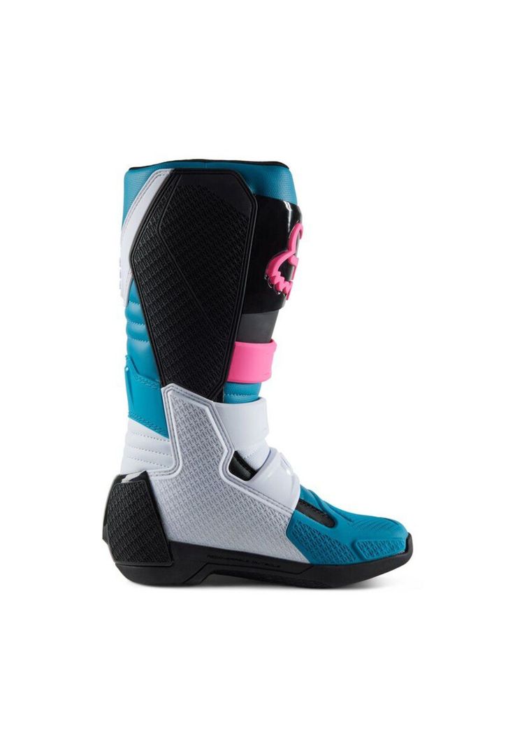 Botas Moto Comp Celeste Fox-3