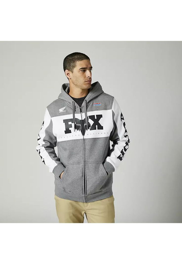 Poleron Lifestyle Fox Honda Gris Fox-0