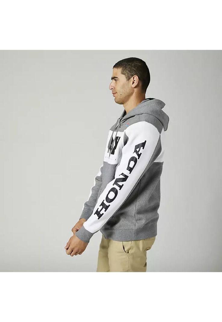 Poleron Lifestyle Fox Honda Gris Fox-3