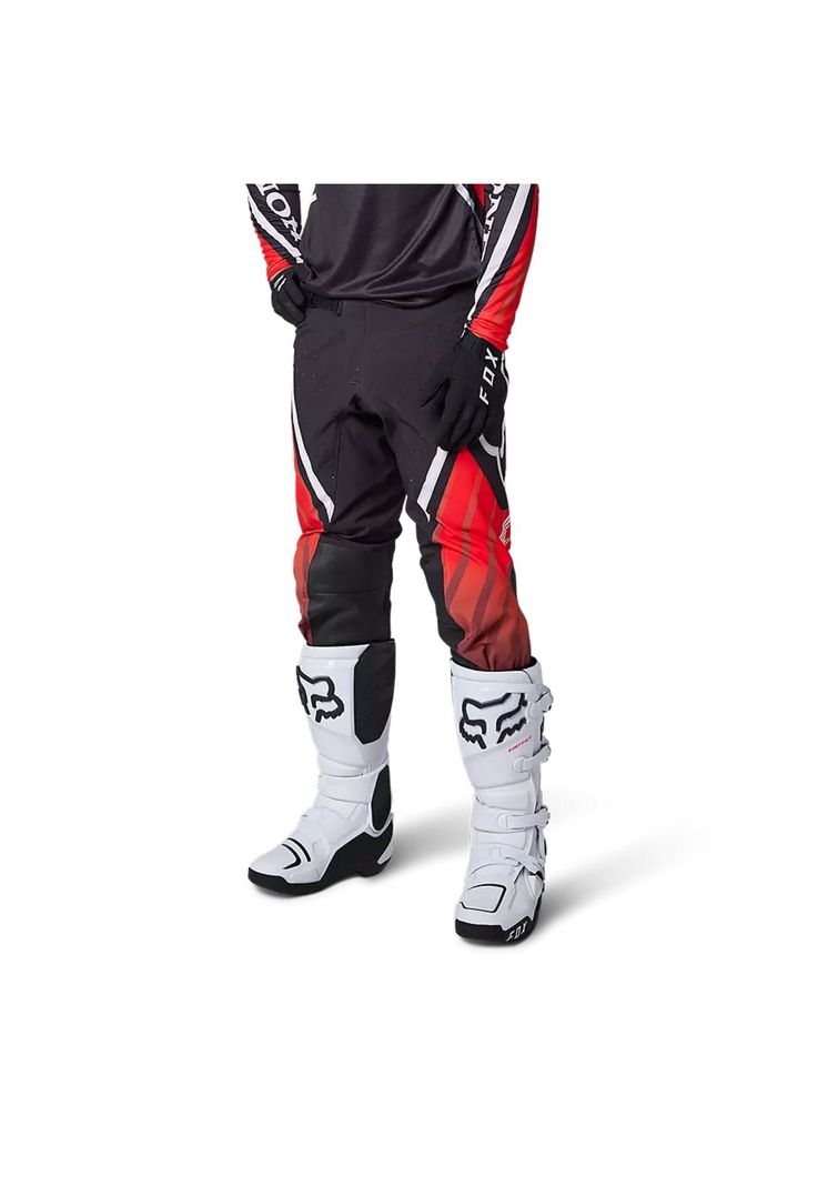 Pantalon Moto Flexair Honda Rojo/Negro/Blanco Fox-1