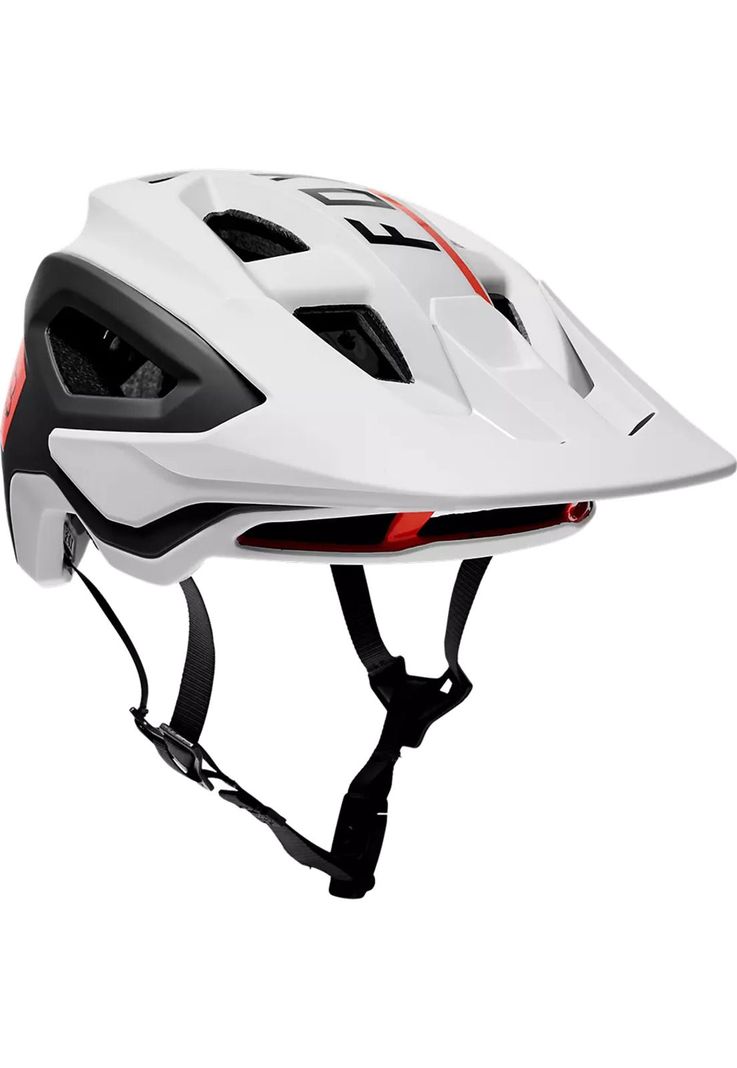 Casco Bicicleta Speedframe Pro Blocked Blanco/Negro Fox-0