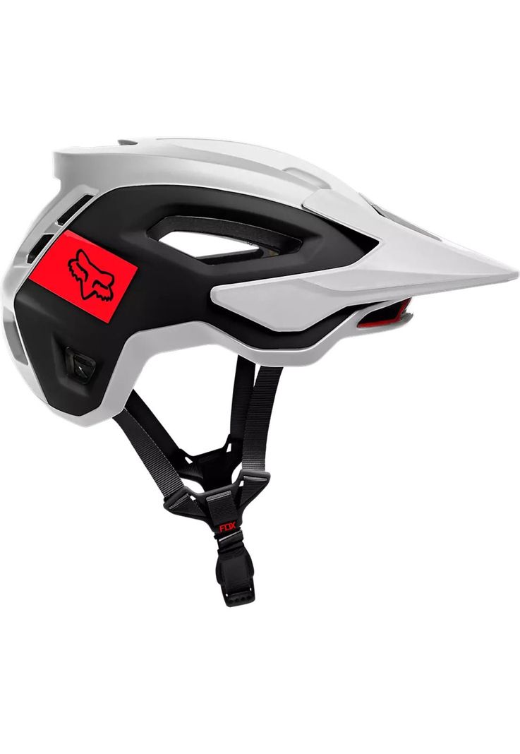 Casco Bicicleta Speedframe Pro Blocked Blanco/Negro Fox-1
