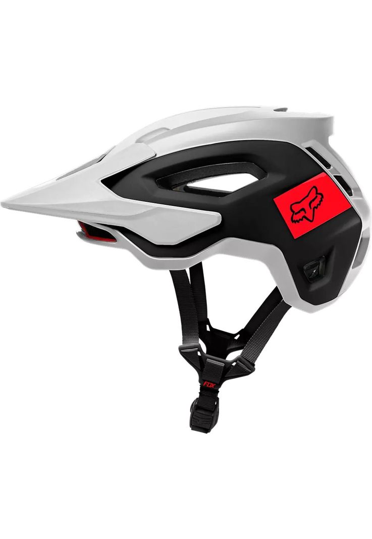 Casco Bicicleta Speedframe Pro Blocked Blanco/Negro Fox-2