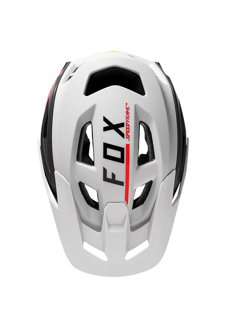 Casco Bicicleta Speedframe Pro Blocked Blanco/Negro Fox-3