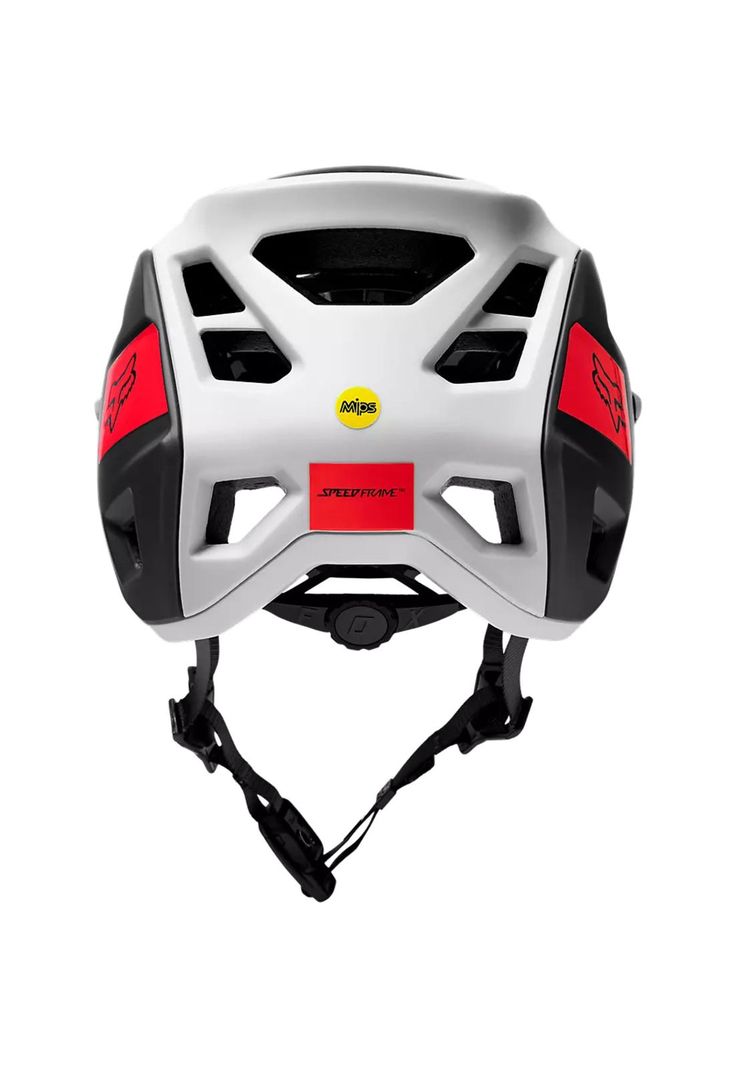 Casco Bicicleta Speedframe Pro Blocked Blanco/Negro Fox-5