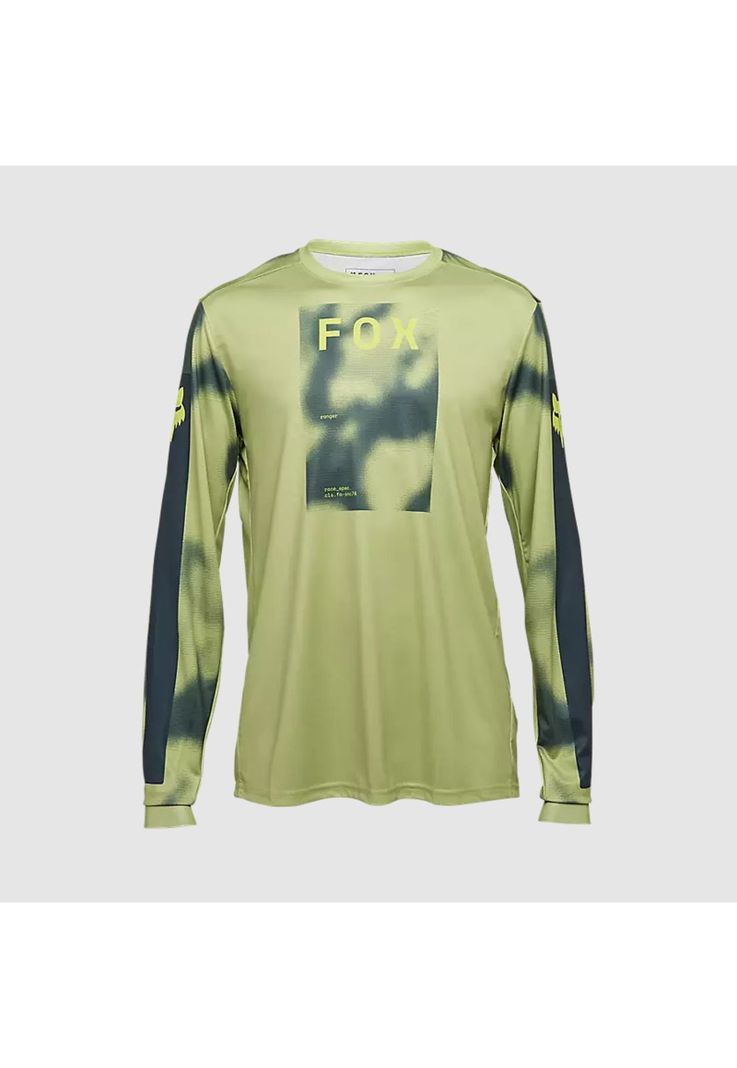 Polera Bicicleta Ranger Taunt Manga Larga Verde Pastel Fox-0