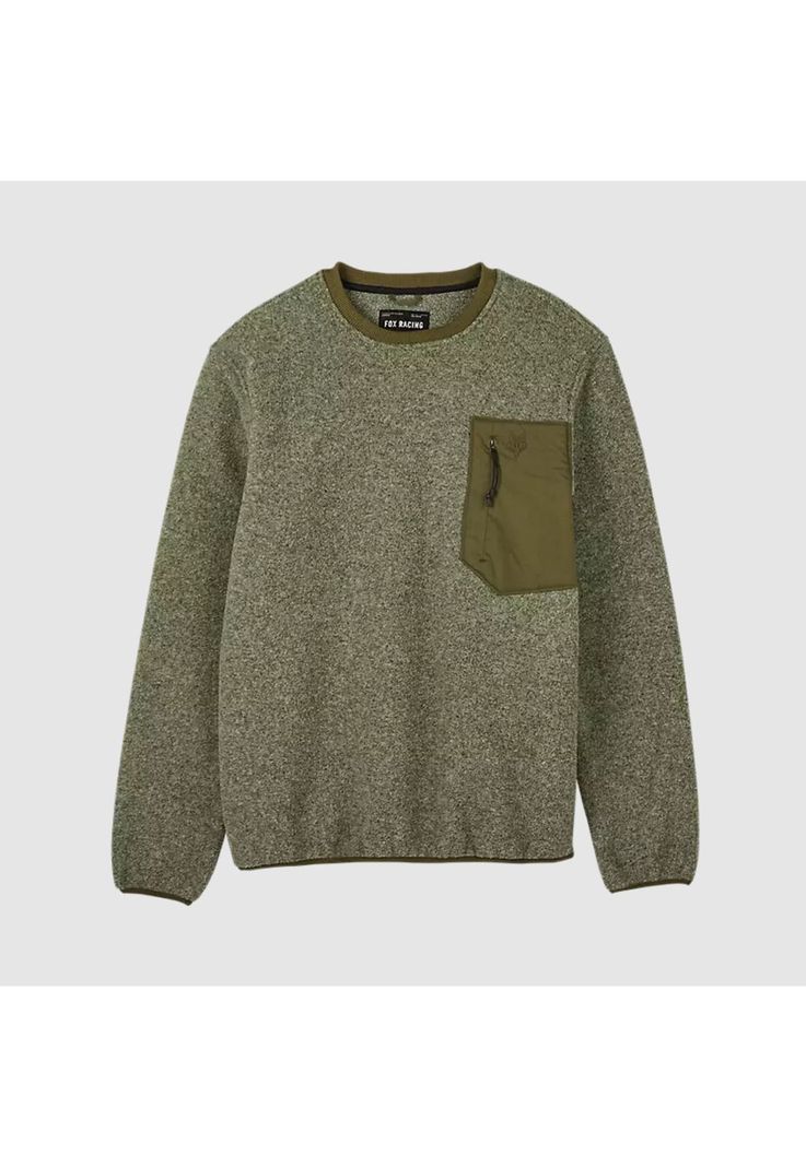 Poleron Lifestyle Survivalist Sherpa Verde Oliva Fox-0