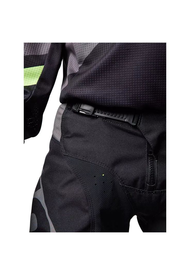 Pantalon Moto Niño Xpozr Negro/Amarillo Fox-3