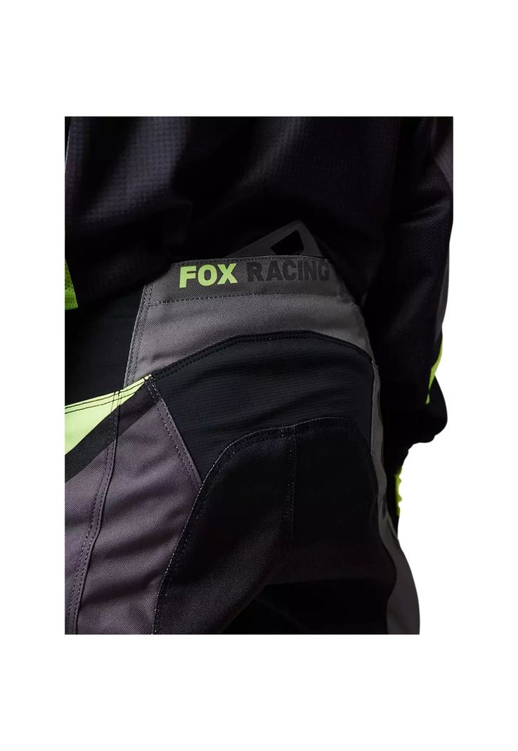 Pantalon Moto Niño Xpozr Negro/Amarillo Fox-4