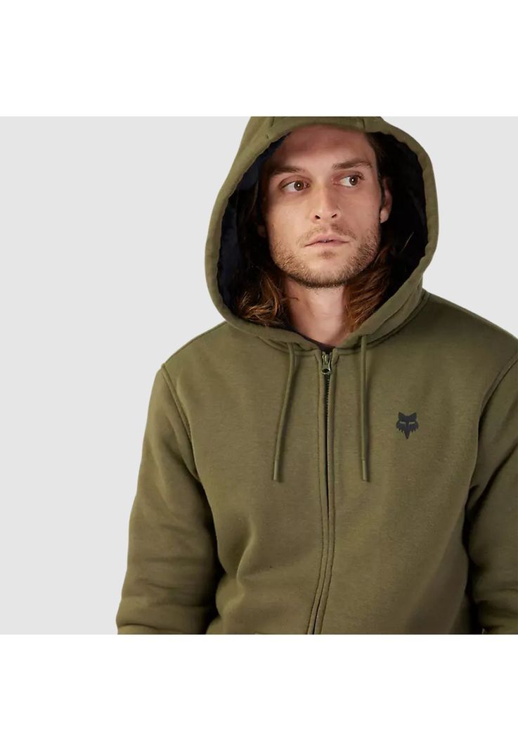 Poleron Lifestyle Dynamic Sasquatch Zip Verde Oliva Fox-5