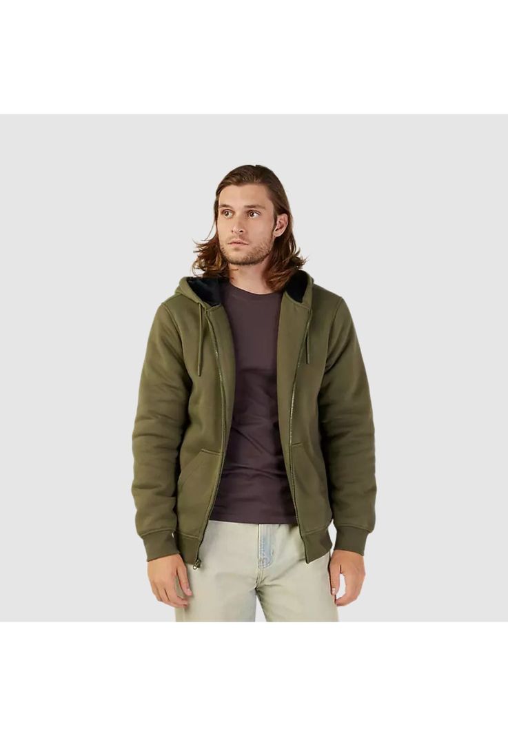 Poleron Lifestyle Dynamic Sasquatch Zip Verde Oliva Fox-6