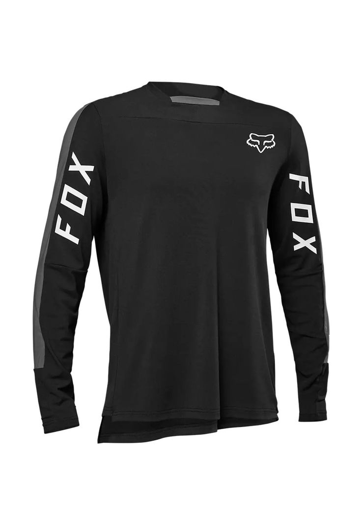 Polera Bicicleta Defend Pro Manga Larga Negro Fox-0