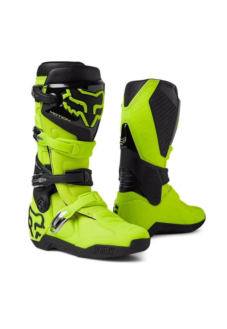 Botas Moto Motion Amarillo Fox-0
