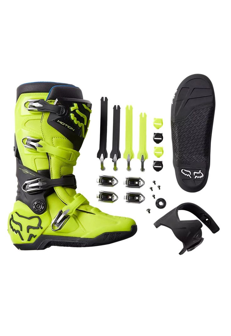 Botas Moto Motion Amarillo Fox-9