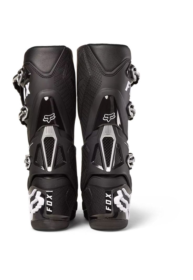 Botas Moto Instinct Negro/Blanco Fox-4
