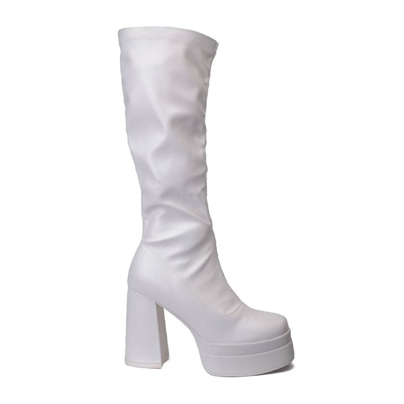 Botas Largas Mujer Bratz Bucanera Blanca-0